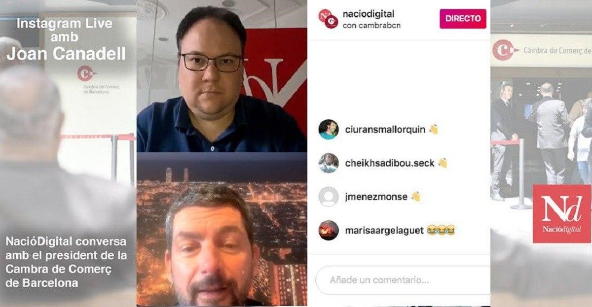 Instagram Live amb Joan Canadell.