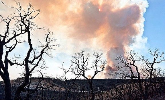 El foc continua calcinant l'Alt Empordà