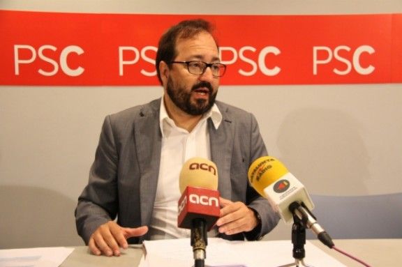 El diputat del PSC al Congrés per Girona, Àlex Sáez, aquest dimecres.