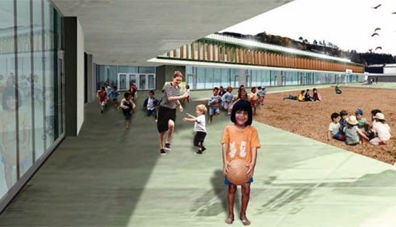 Aspecte virtual de la futura escola de Campdevànol