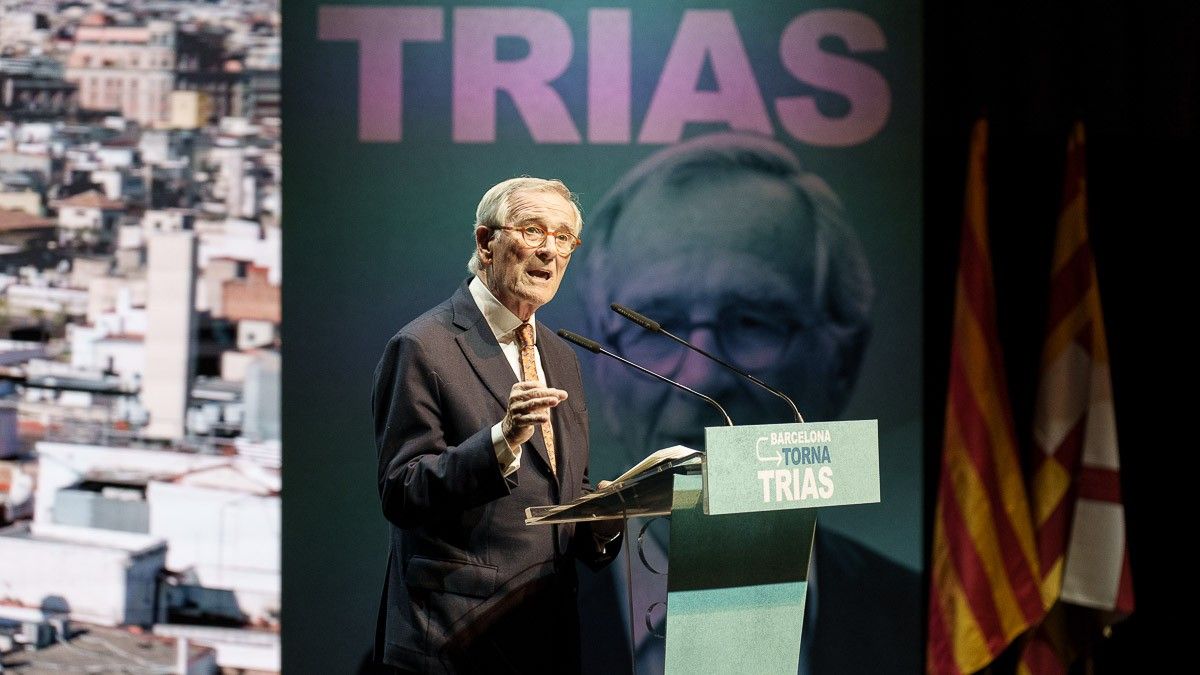 Xavier Trias, en l'acte de presentació de la seva candidatura a Barcelona