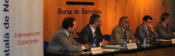Membres del CCN en un acte a la Borsa de Barcelona.