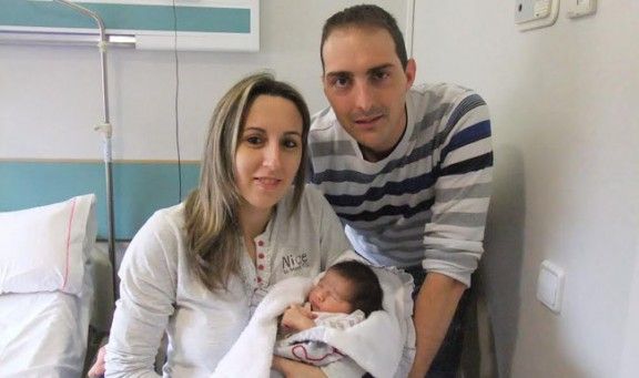 La primera nena del Ripollès el 2014.
