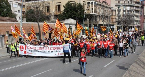 Unes 700 persones es van manifestar a Girona.