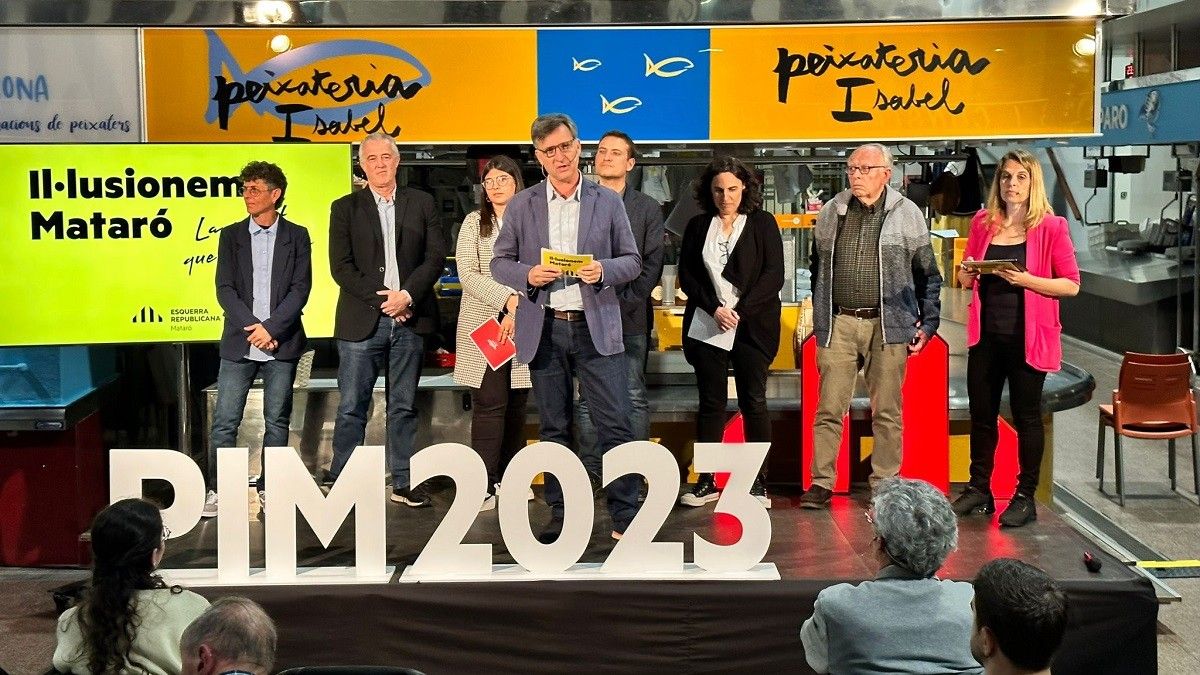 Acte de presentació de la llista d'ERC a Mataró per a les municipals del 28-M