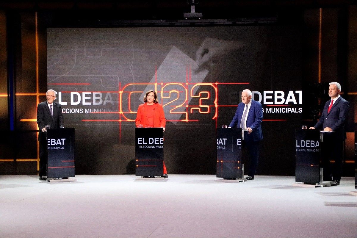 Els candidats a l'alcaldia de Barcelona, en el debat de TV3