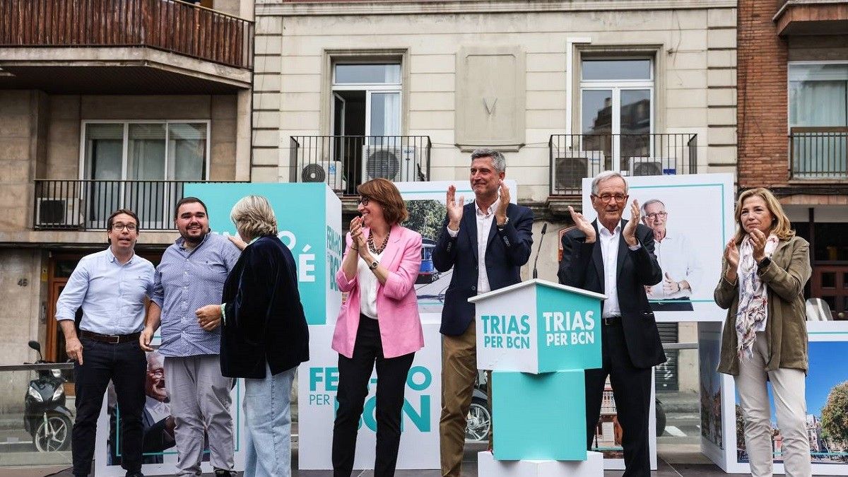 La candidatura de Xavier Trias, en campanya.