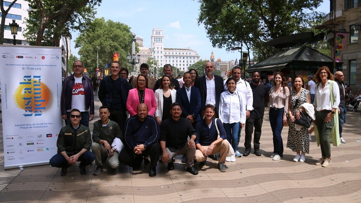 Alguns dels protagonistes de la novena edició del Tast a la Rambla de Barcelona