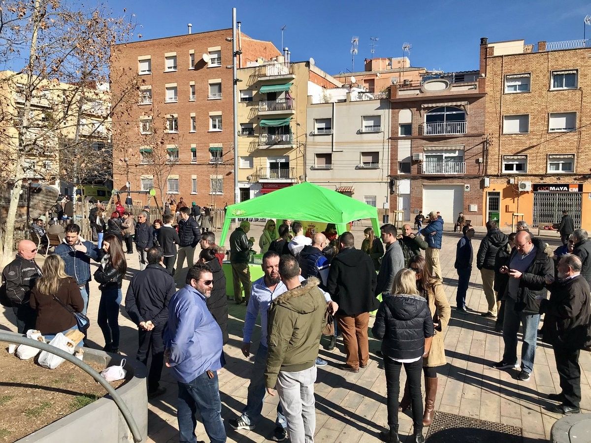 La carpa de Vox a Sabadell