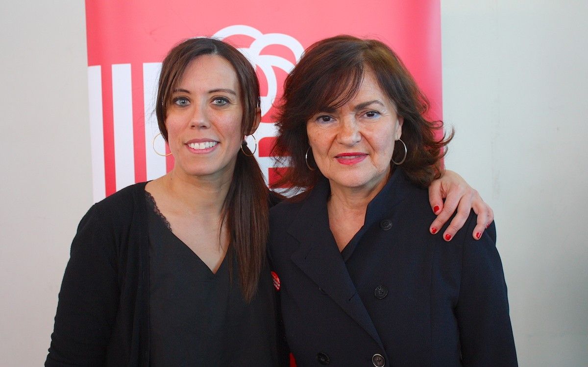 Marta Farrés i Carmen Calvo, aquest dissabte a Sabadell