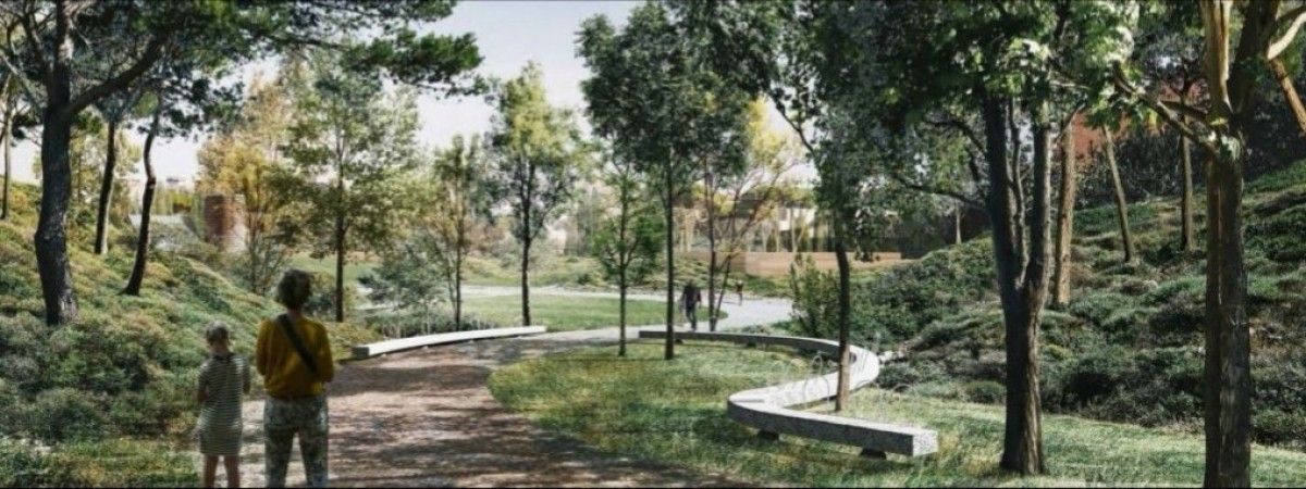 Recreació del futur Parc del Nord de Sabadell