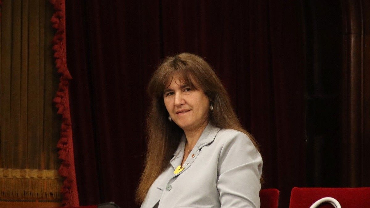 Laura Borràs, en una imatge d'arxiu al Parlament.