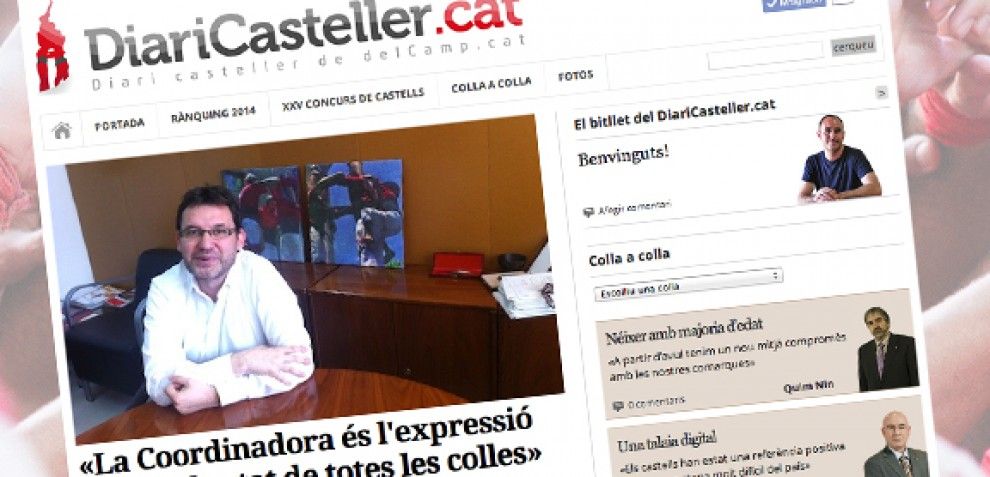Captura d'imatge de la nova capçalera del grup delCamp.cat, el DiariCatsteller.cat