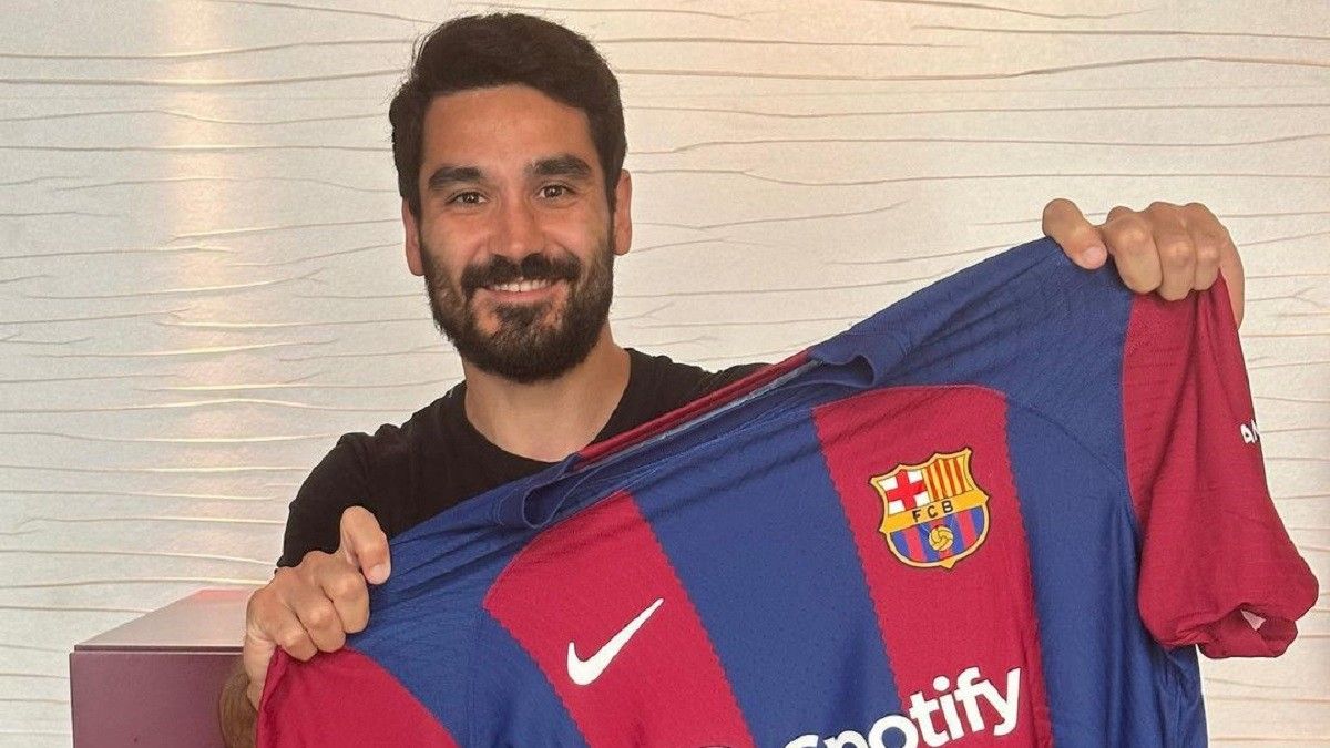 Gündogan, amb la samarreta del Barça