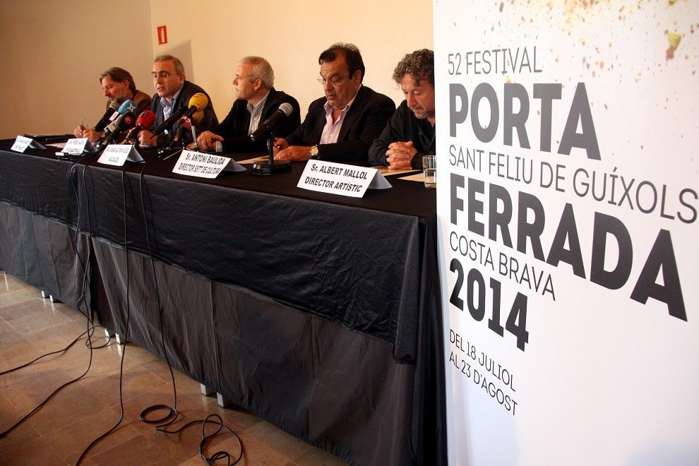 Presentació de la 52ena edició del festival de la Porta Ferrada de Sant Feliu de Guíxols