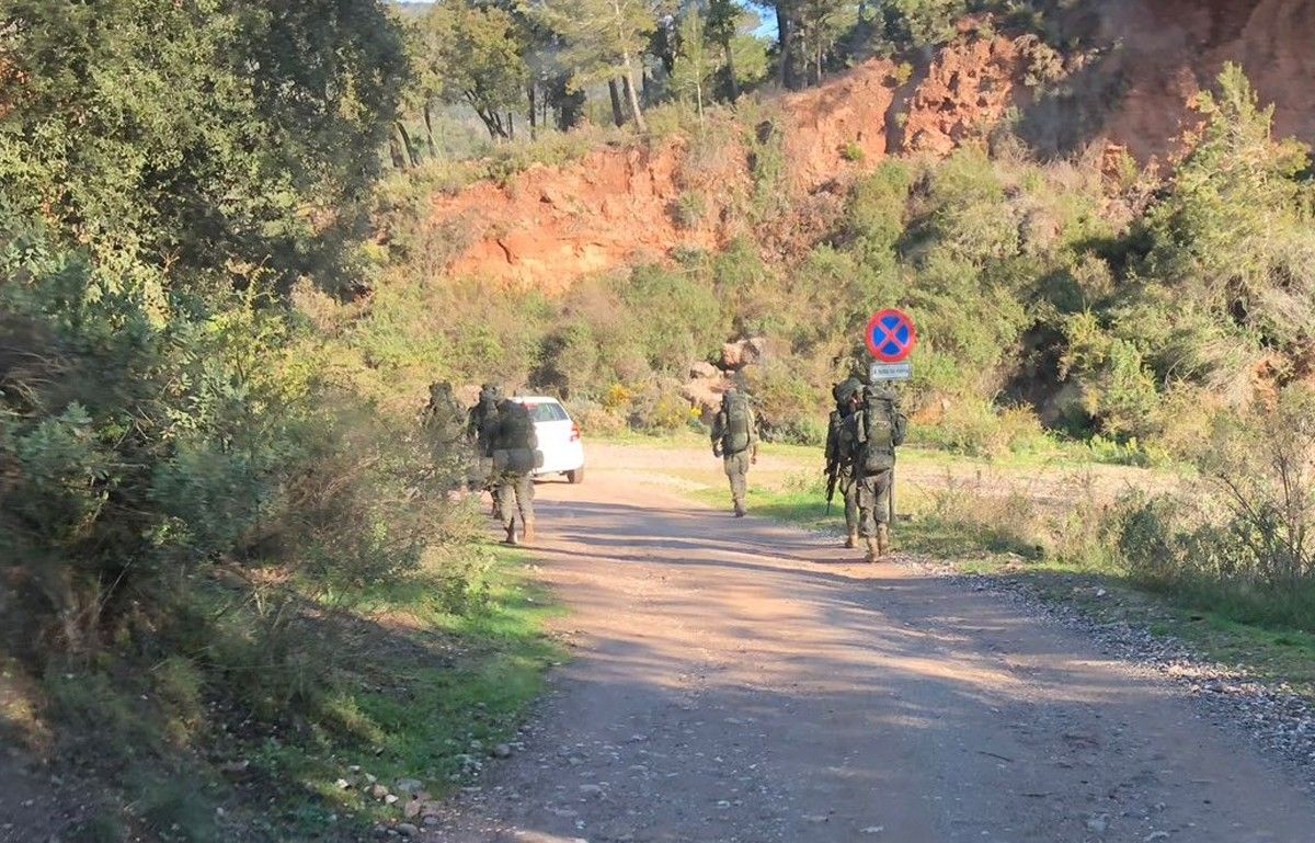 Maniobres militars al Parc Natural de  Sant Llorenç