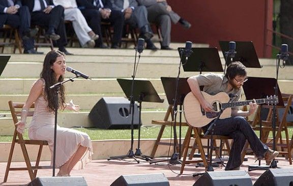 Concert de Sílvia Pérez Cruz i Refree a l'acte institucional de l'11 de setembre al parc de la Ciutadella