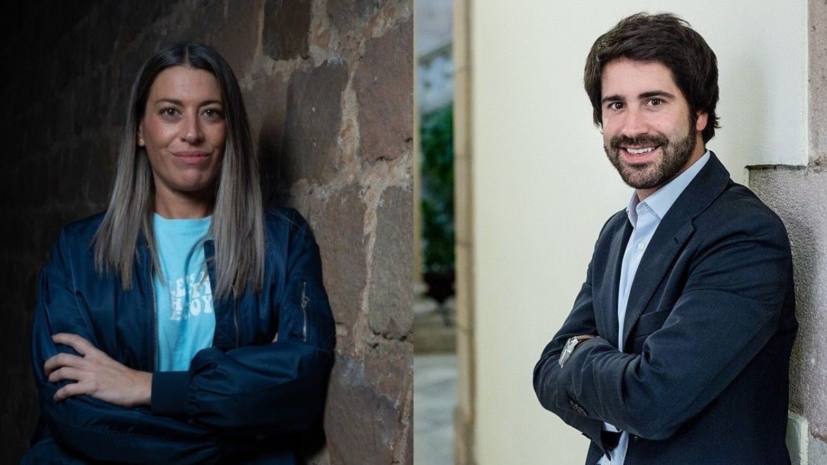 Míriam Nogueras i Roger Montañola, candidats de Junts i Espai CIU el 23-J