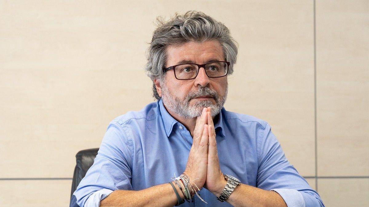 Antoni Castellà, aquest divendres a la redacció de Nació