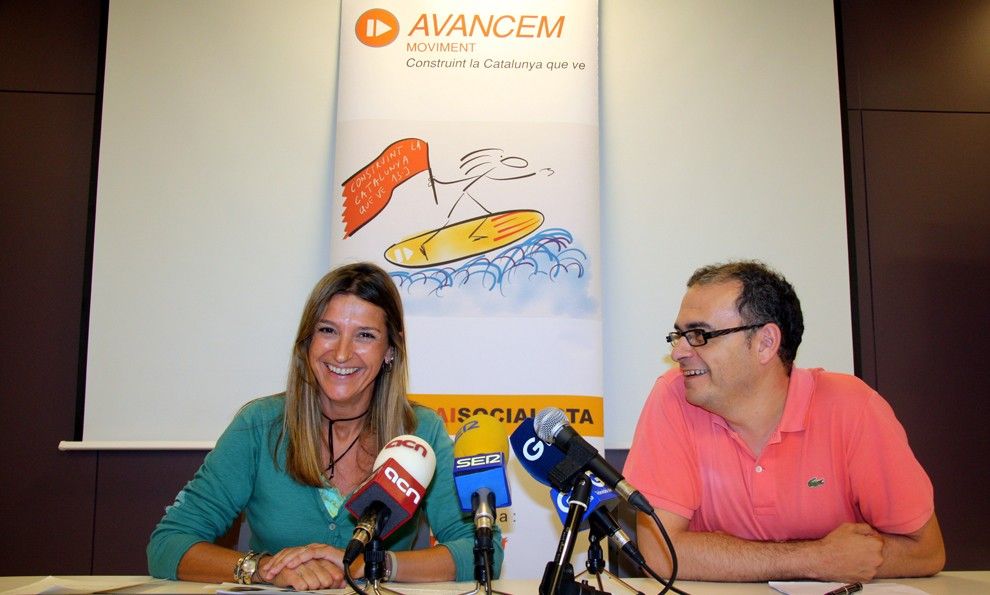 Glòria Plana i Ignasi Thió han anunciat que Avancem tindrà candidatura pròpia a Girona