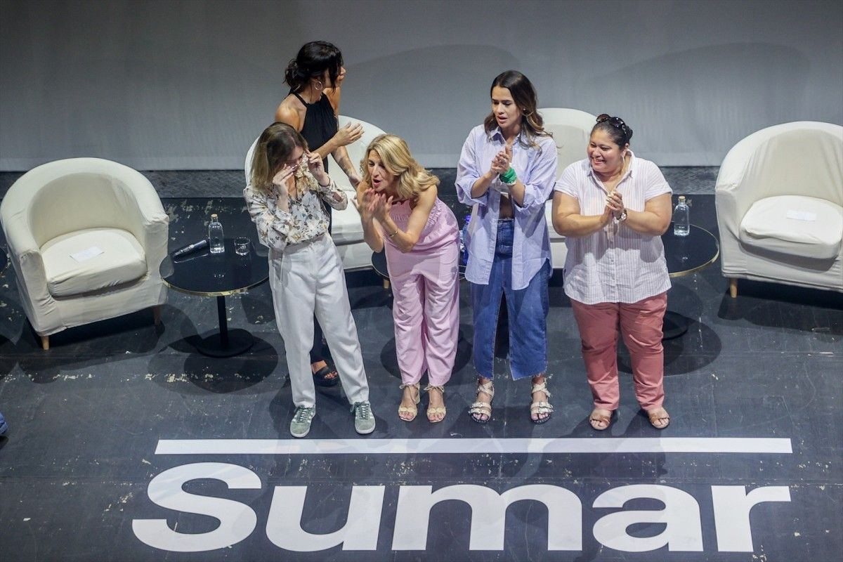Acte de Sumar aquest dimarts, amb Yolanda Díaz