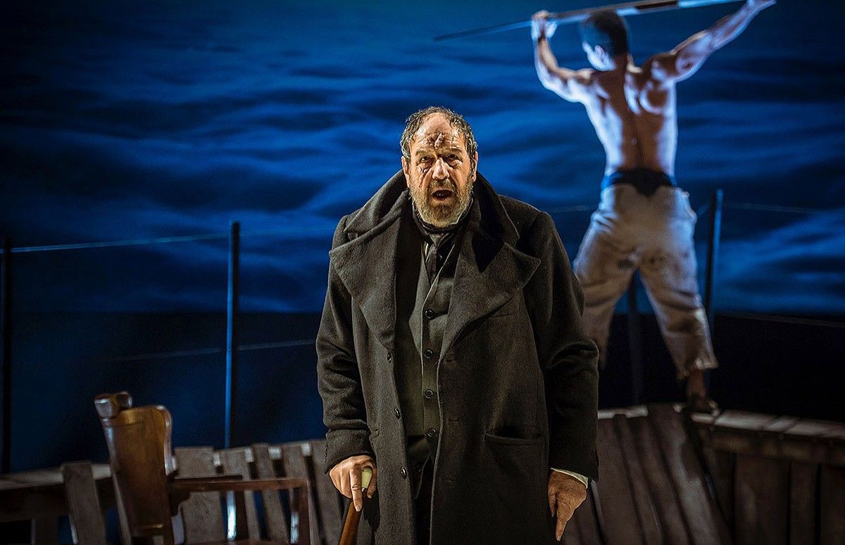 Josep Maria Pou, l'Ahab del «Moby Dick» que es pot veure al Teatre Goya