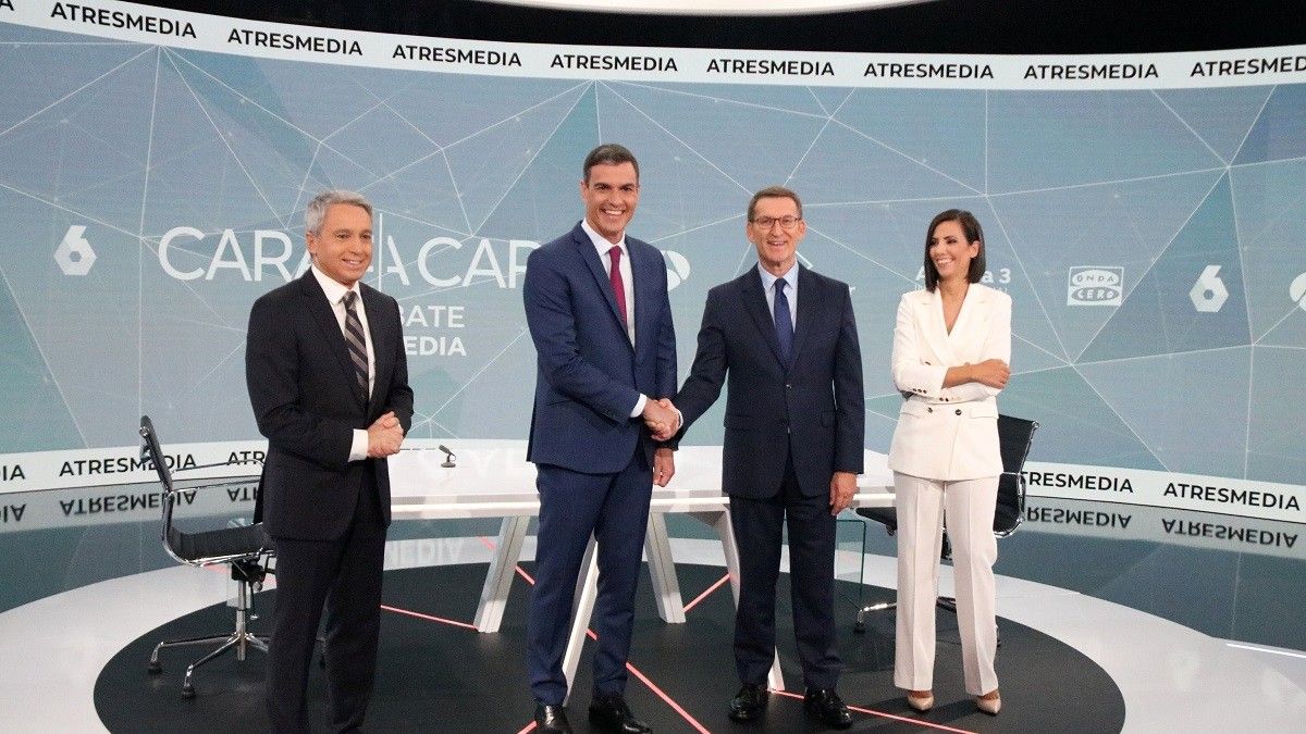 Debat Sánchez-Feijóo a Atresmedia.