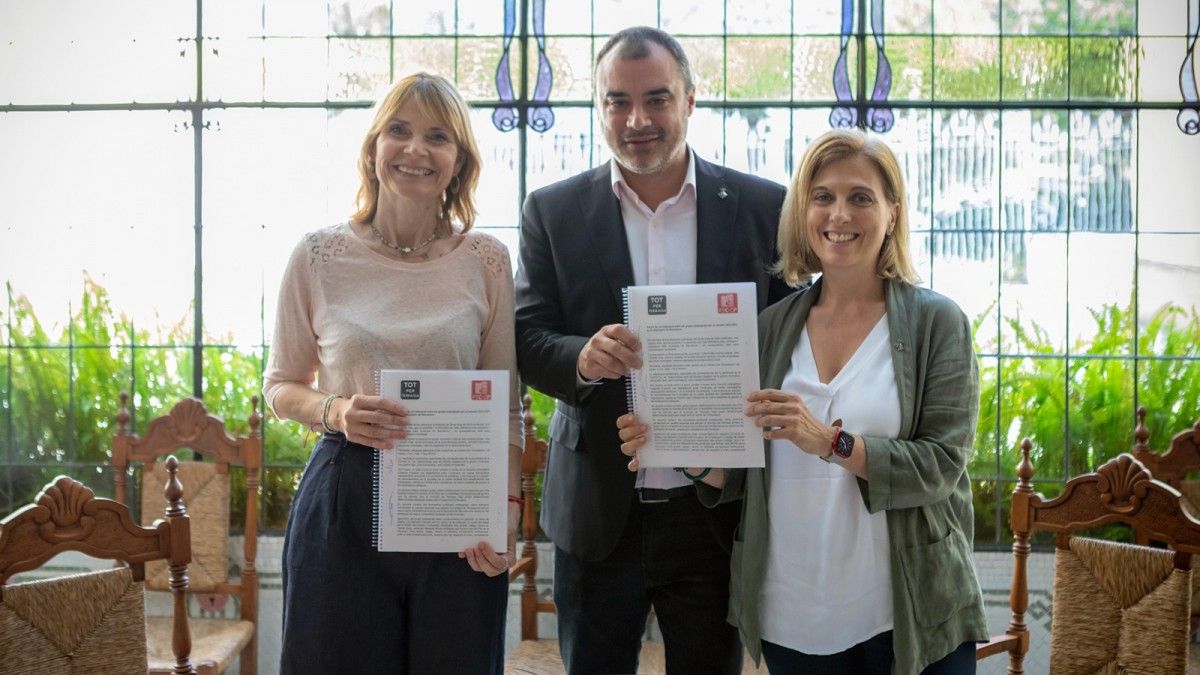 Acord entre el PSC i Tot per Terrassa a la Diputació de Barcelona. 