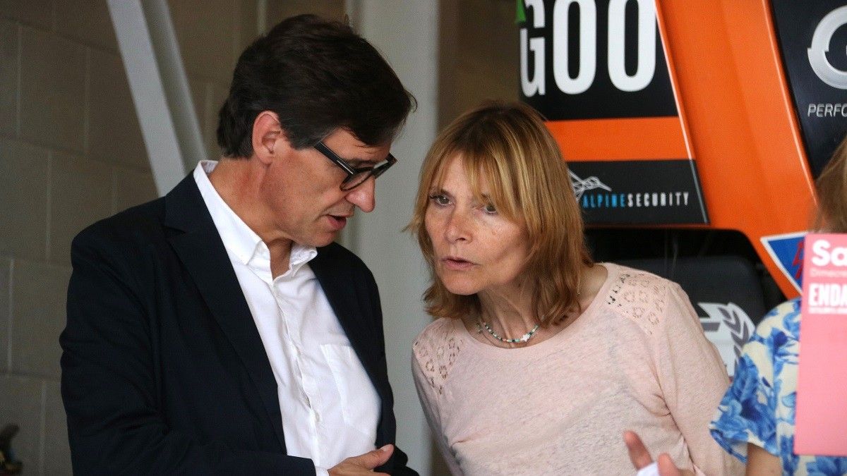 El líder del PSC, Salvador Illa, i la candidata socialista a presidir la Diputació de Barcelona, Lluïsa Moret
