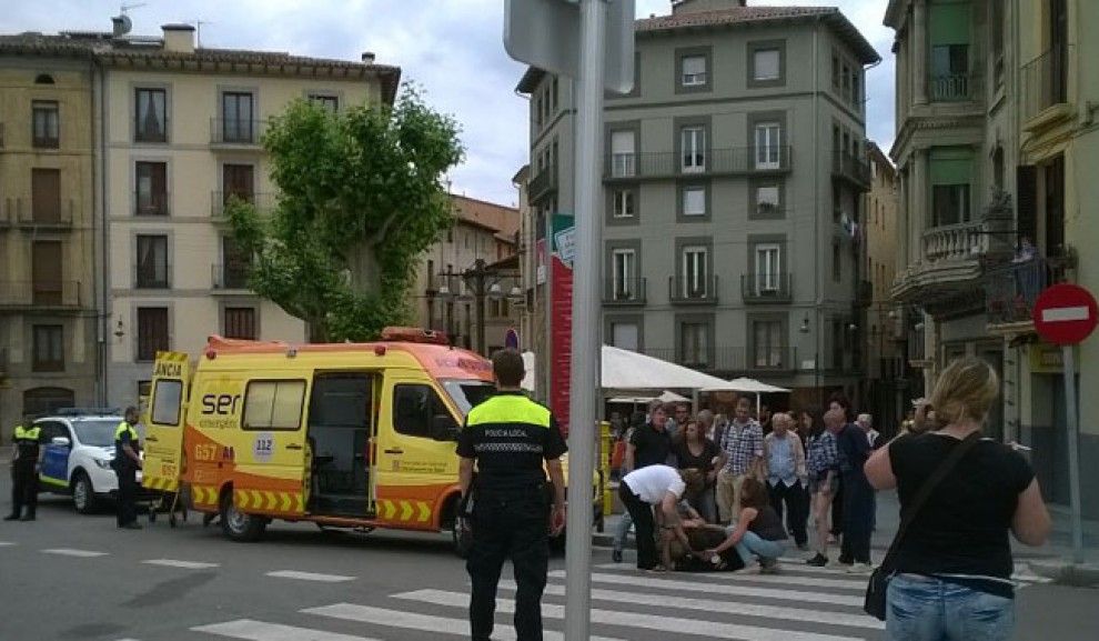 L'atropellament ha passat a davant de l'Ajuntament de Ripoll.