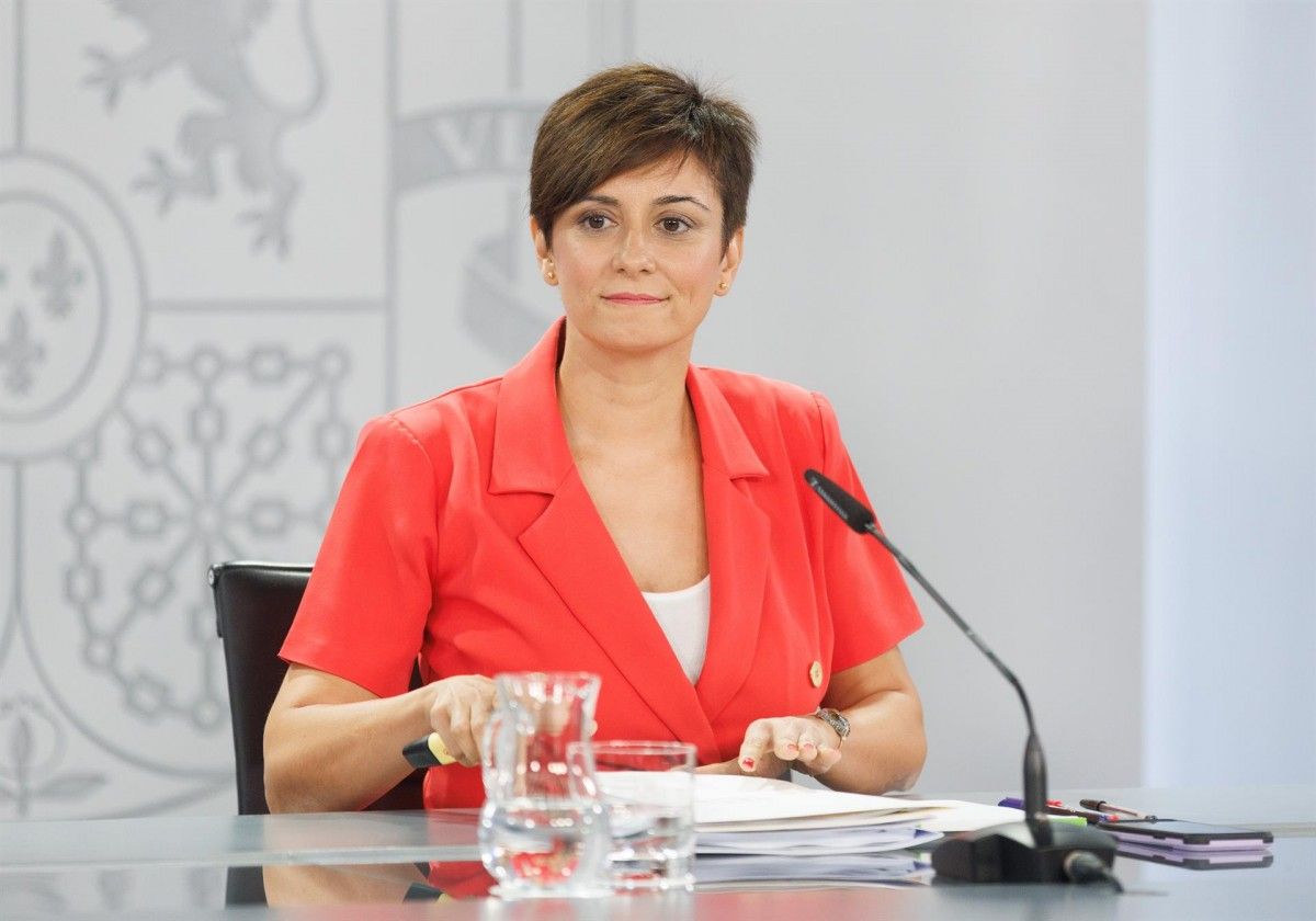 La ministra portaveu, Isabel Rodríguez.