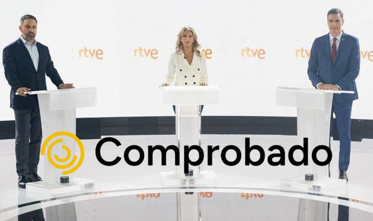 Abascal, Díaz i Sánchez, ahir al debat de RTVE