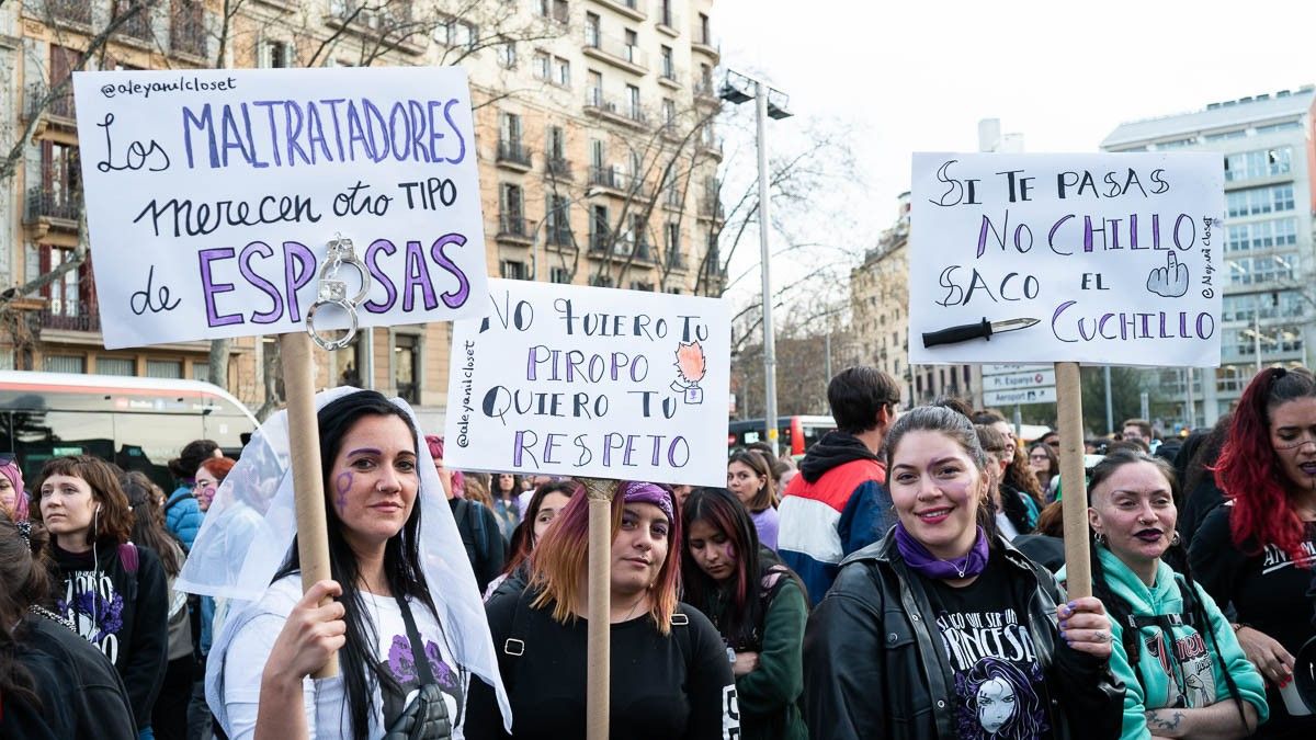 Manifestació del 8-M d'enguany a Barcelona.