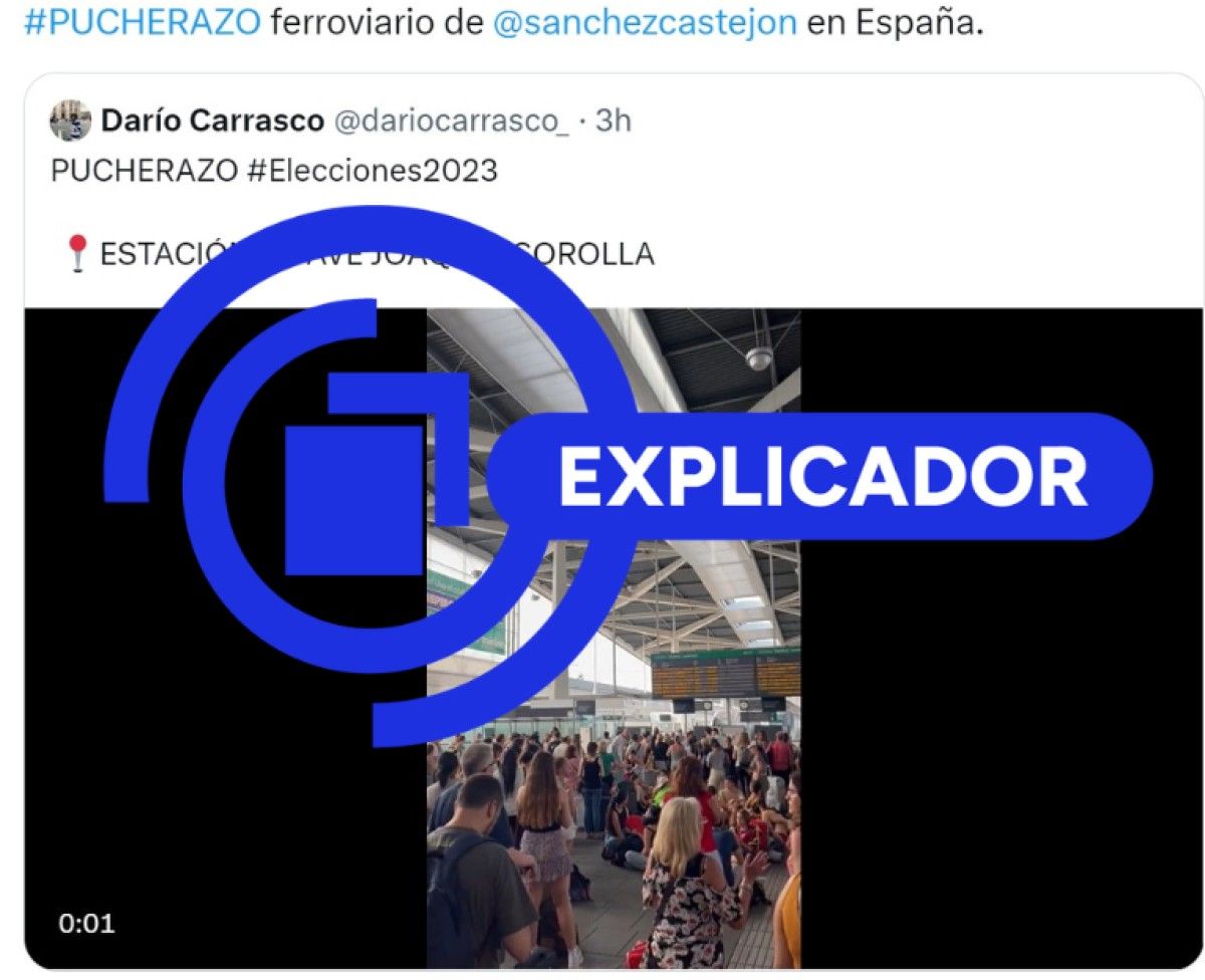 Alguns comptes de xarxes socials com Twitter, Facebook i TikTok han vinculat la suspensió ferroviària amb una «tupinada»