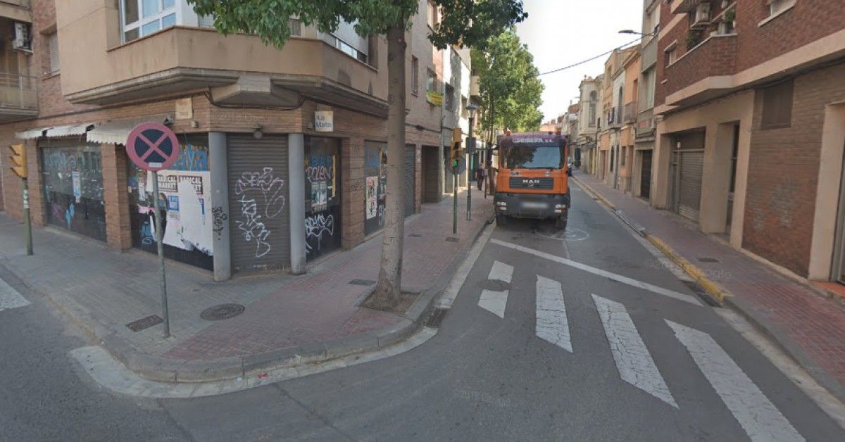 El carrer Sant Cugat, a Sabadell