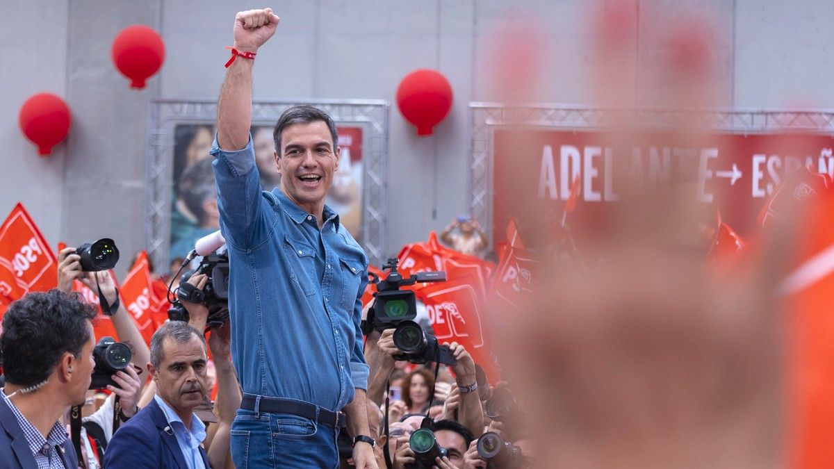 Pedro Sánchez, durant la campanya.