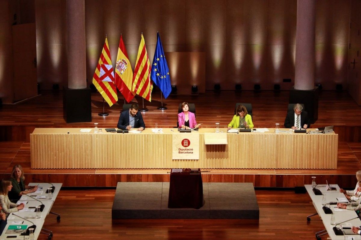 Ple de constitució de la Diputació de Barcelona.