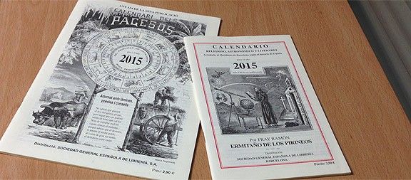 El «Calendari dels Pagesos» i «El Ermitaño de los Pirineos» del 2015.