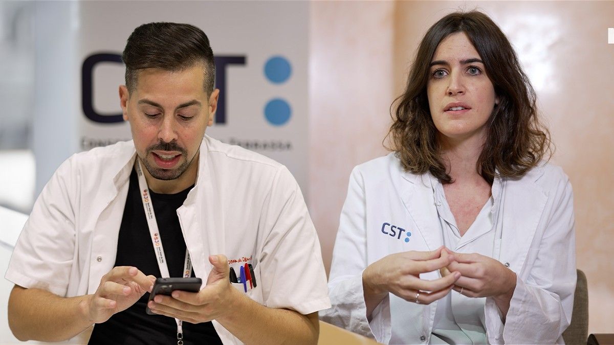 Jordi Mitjà, infermer de la unitat de TCA a Sant Joan de Déu i Laura Girona, dietista i nutricionista al Consorci Sanitari de Terrassa