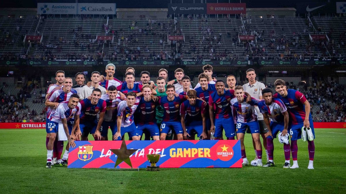 El Barça guanya el Gamper en el seu primer partit de la temporada a Montjuïc. 