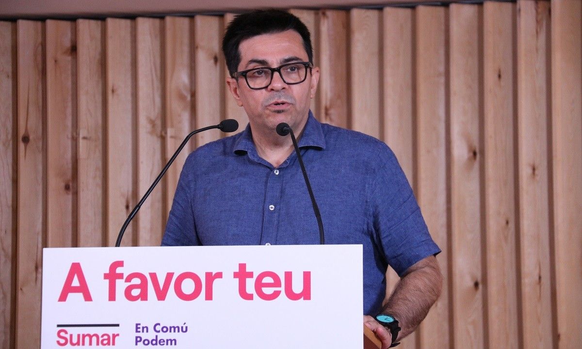 Gerardo Pisarello, en un acte de Sumar-En Comú Podem