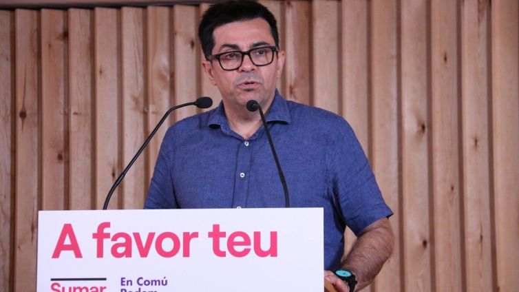 Gerardo Pisarello, en un acte de Sumar-En Comú Podem