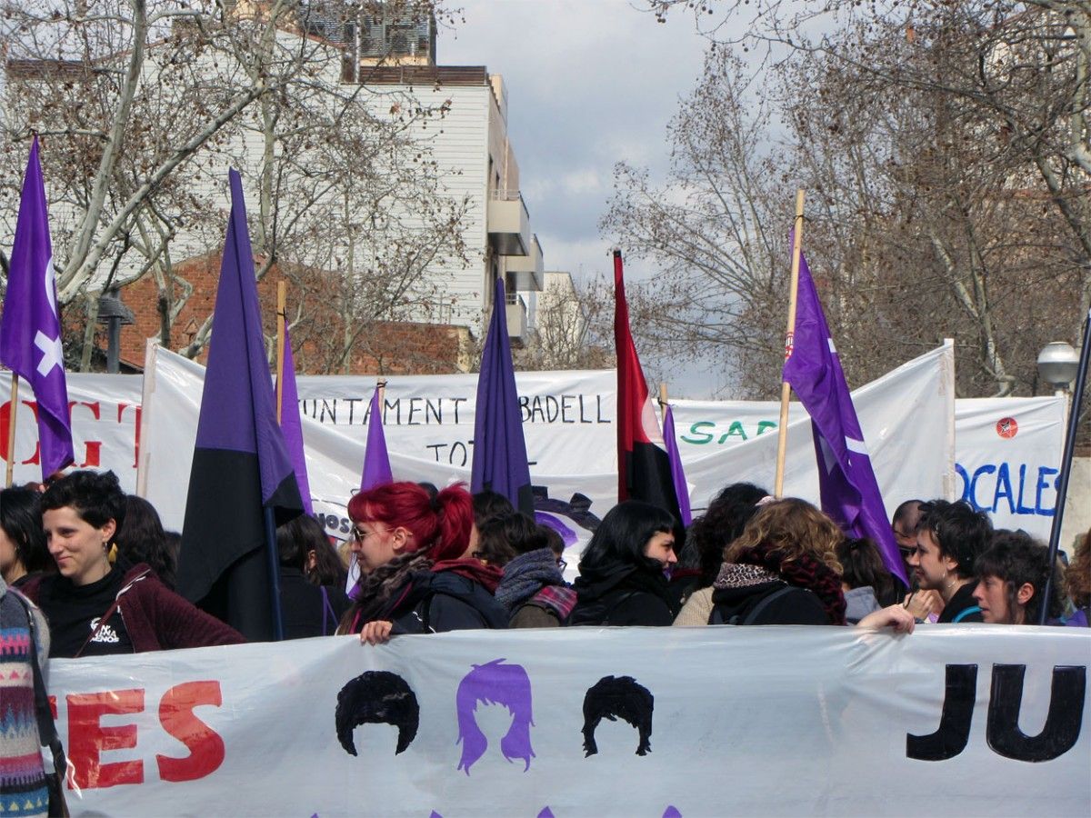 La vaga feminista del 8-M de 2018 a Sabadell