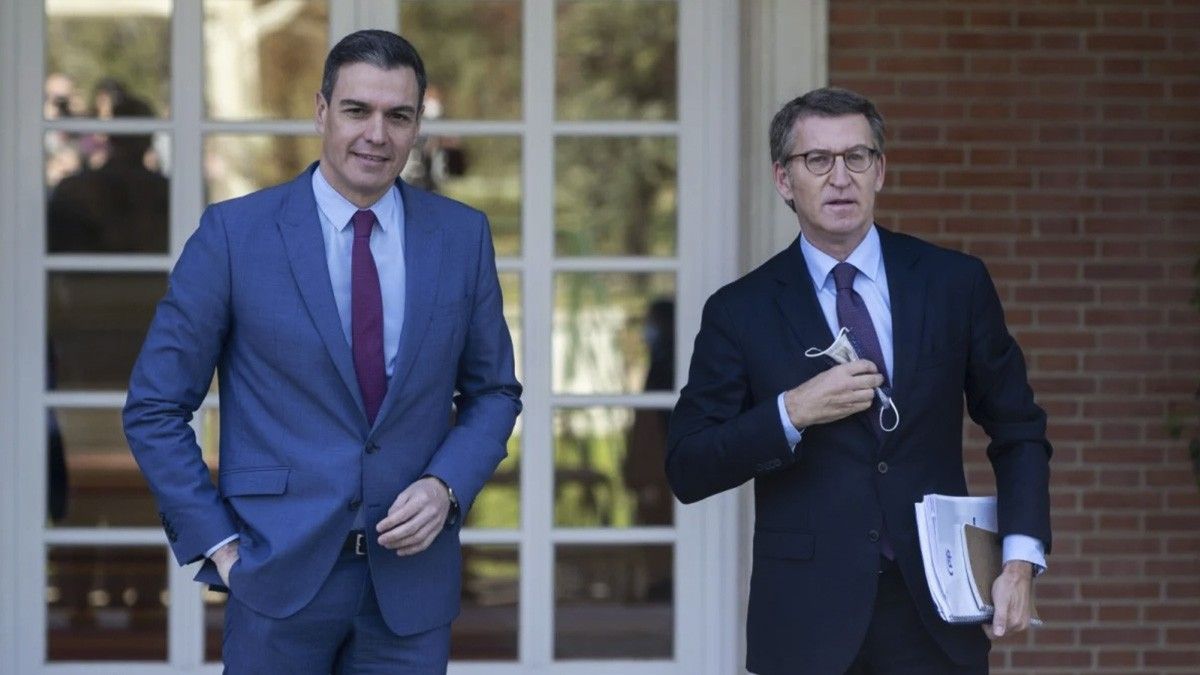 Sánchez i Feijóo, en una trobada a la Moncloa.