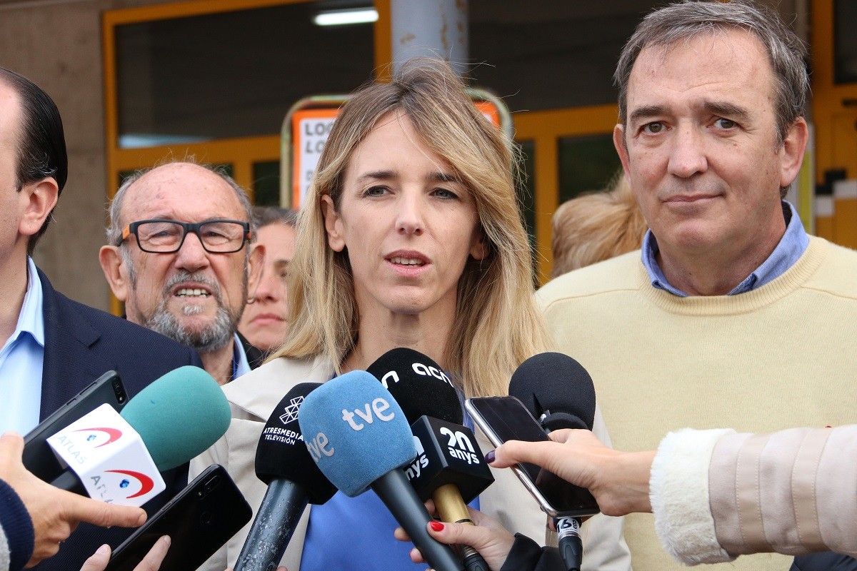 Cayetana Álvarez de Toledo, aquesta matí a Girona