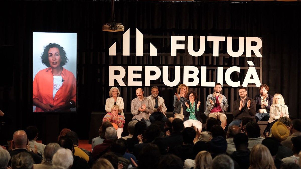 Marta Rovira, en un acte d'ERC a Vic