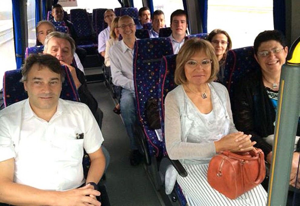 Els alcalde del Ripollès, en autobús cap a Barcelona