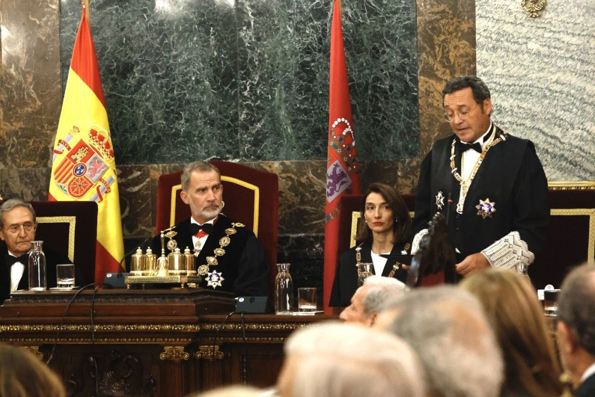 El fiscal general de l'Estat, Álvaro García, en l'obertura de l'any judicial