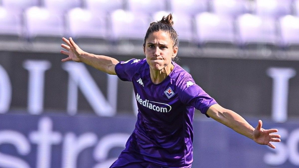 Vero Boquete, en un partit d'aquesta temporada amb la Fiorentina