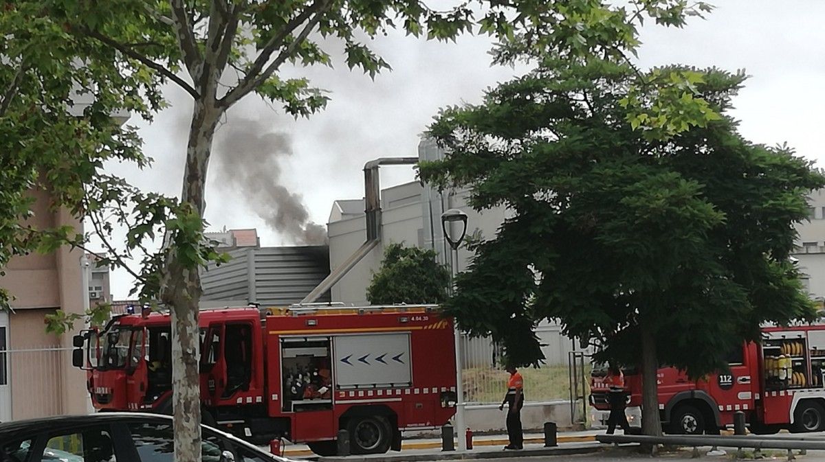 L'incendi que ha afectat l'hospital Parc Taulí